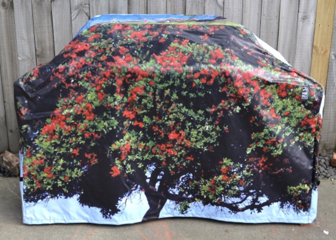 Hooded BBQ Cover Recycled Billboard Medium 80103 image 0